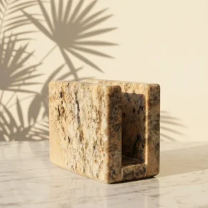 Porta-Guardanapo Línea Granito Amarelo Ornamental