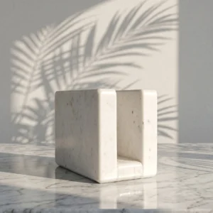 Porta-Guardanapo Línea Mármore Branco Paraná
